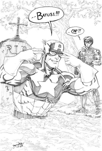 Captain America and Bucky/Winter Soldier by Jeremy Dale