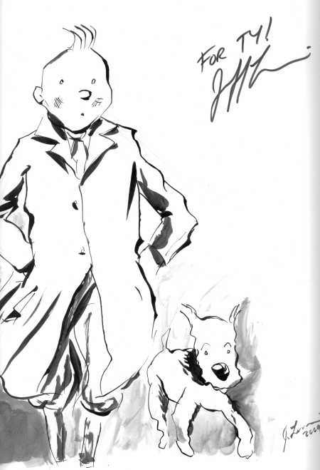 Tintin and Snowy by Jeff Lemire